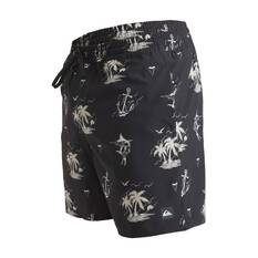 Quiksilver Men’s Horizon Haze Volley Shorts, Black, bcf_hi-res