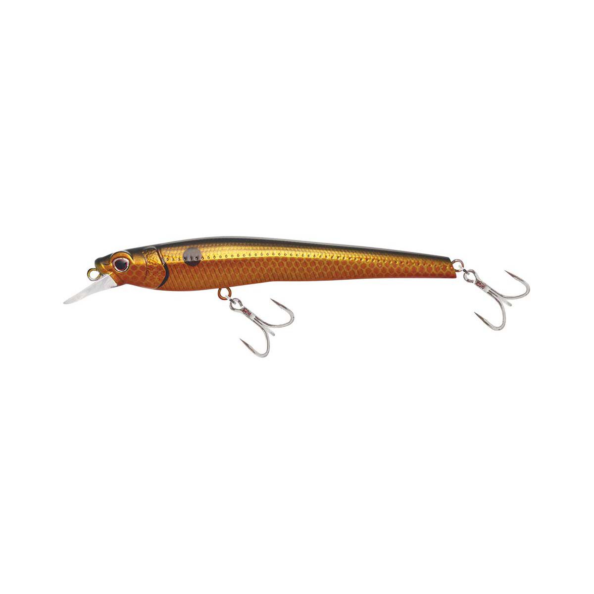 Nomad Shikari Floating Hard Body Lure 115mm Gold Black Back, Gold Black Back, bcf_hi-res