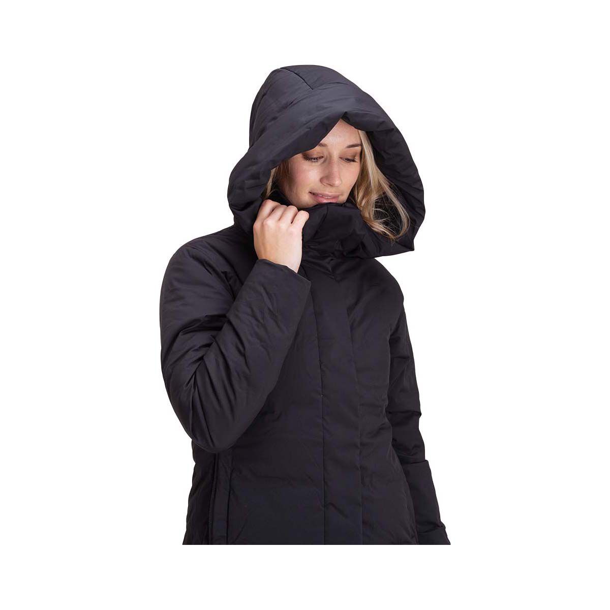 Macpac Women's Narvi Down Coat, Black, bcf_hi-res