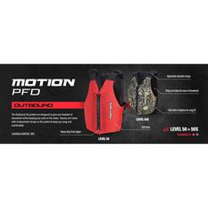 Motion Adults Kayak Outbound Level 50S PFD Red, Red, bcf_hi-res