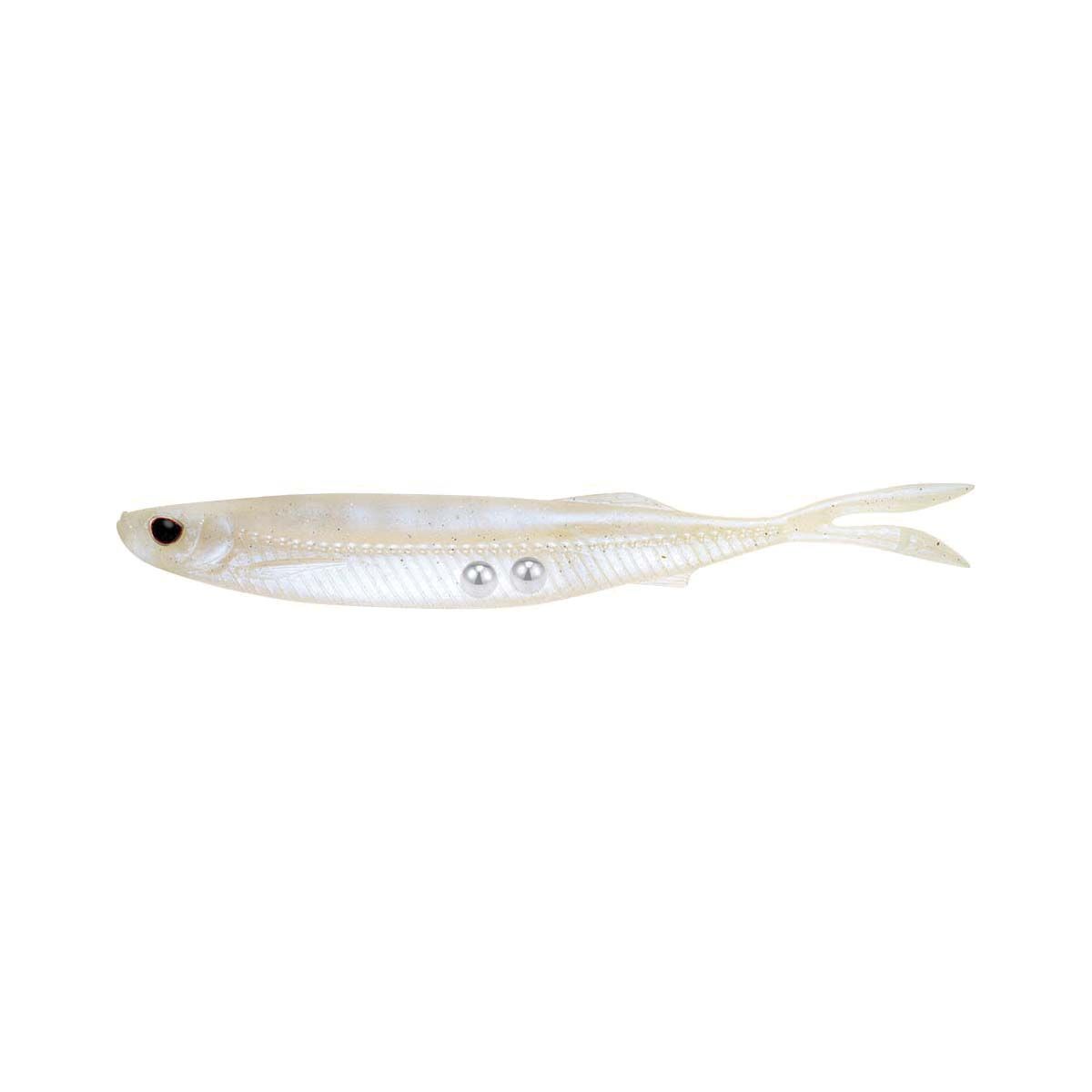 Nomad Live Ops Fallout Minnow Soft Plastic Lure 3.5in Pearl, Pearl, bcf_hi-res