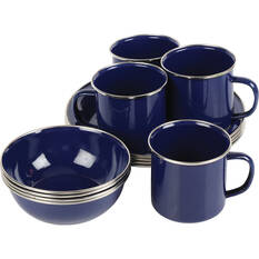 Wanderer 12 Piece Enamel Dinner Set, , bcf_hi-res