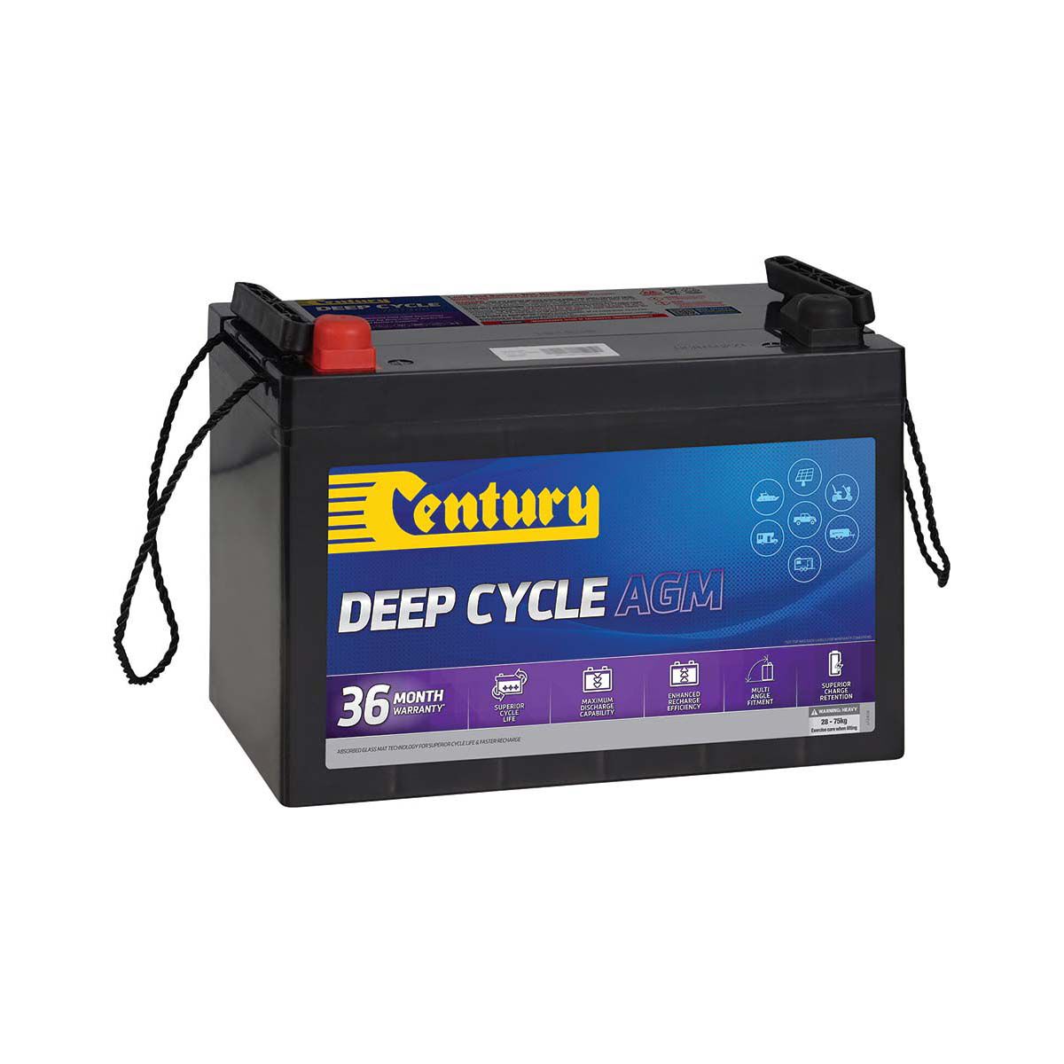 Century Deep Cycle AGM Battery C12-105XDA, , bcf_hi-res