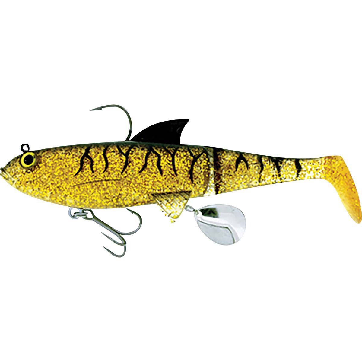 Molix Shad Soft Swimbait Lure 120mm Black Gold, Black Gold, bcf_hi-res