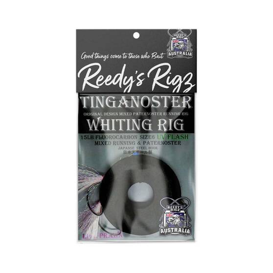 Reedy's Pre-Tied Tinganoster Whiting Rig Live Prawn, Live Prawn, bcf_hi-res
