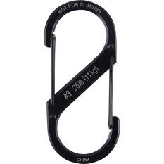 Nite Ize Steel Black S-Biner, , bcf_hi-res