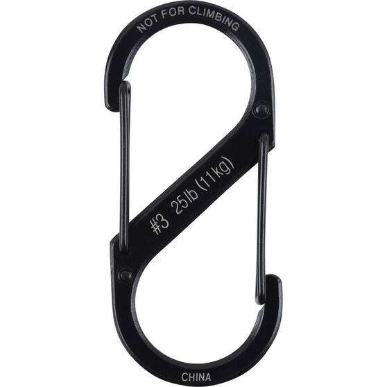 Nite Ize Steel Black S-Biner, , bcf_hi-res