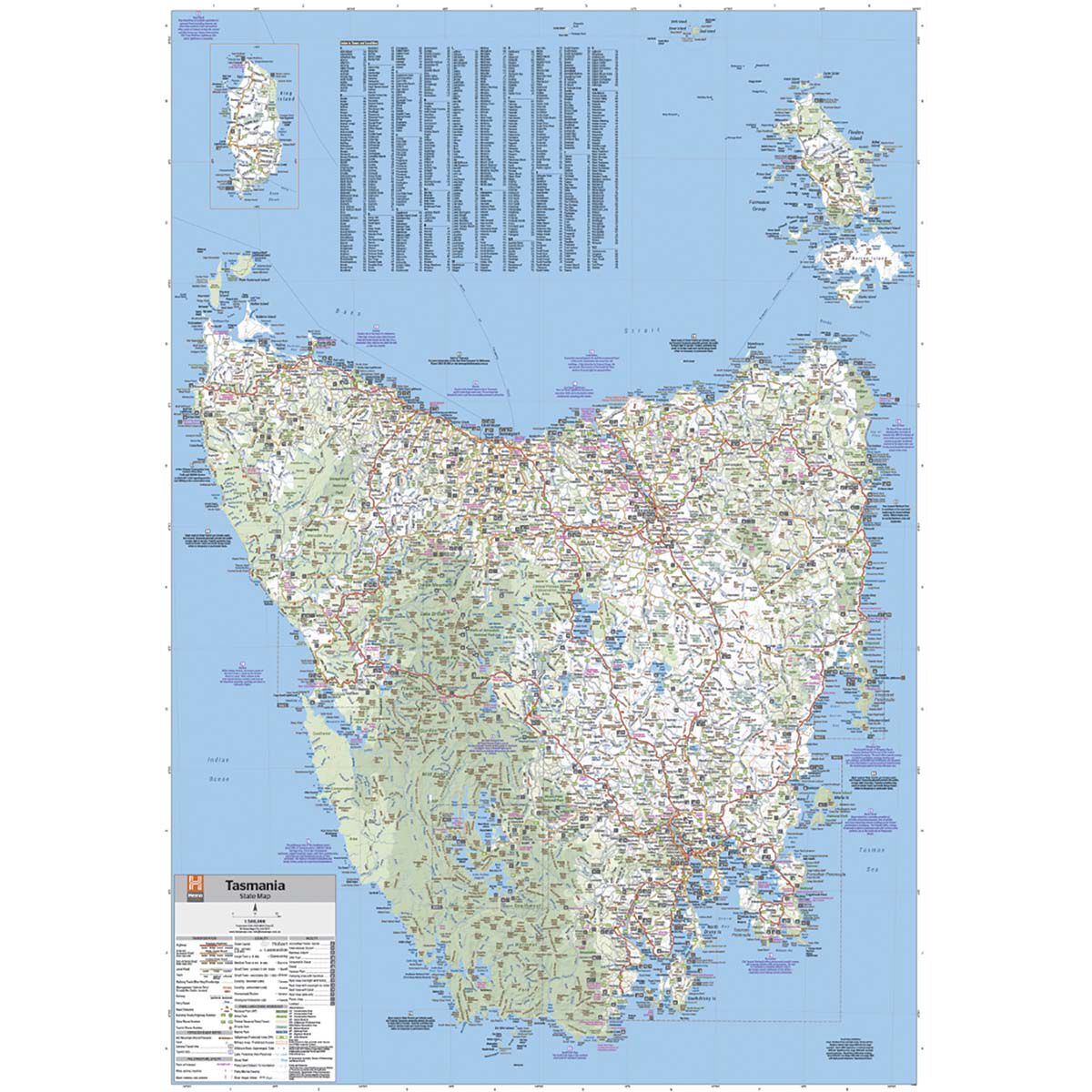 Hema Tasmania State Map (4th Edition), , bcf_hi-res