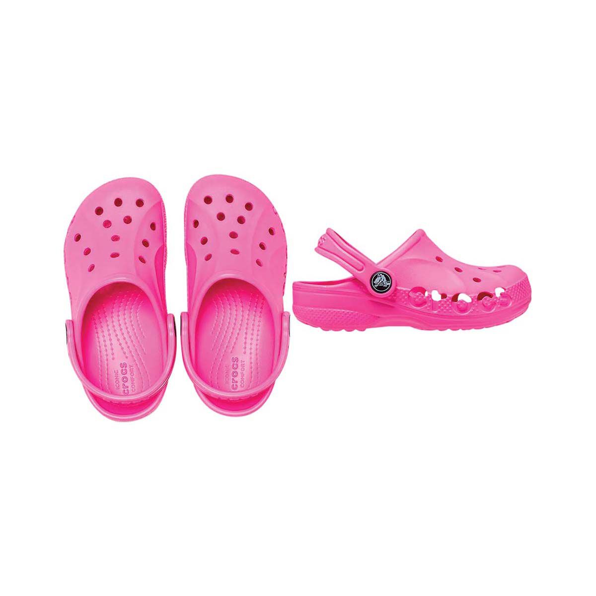 Crocs Toddler Baya Clogs, Electric Pink, bcf_hi-res