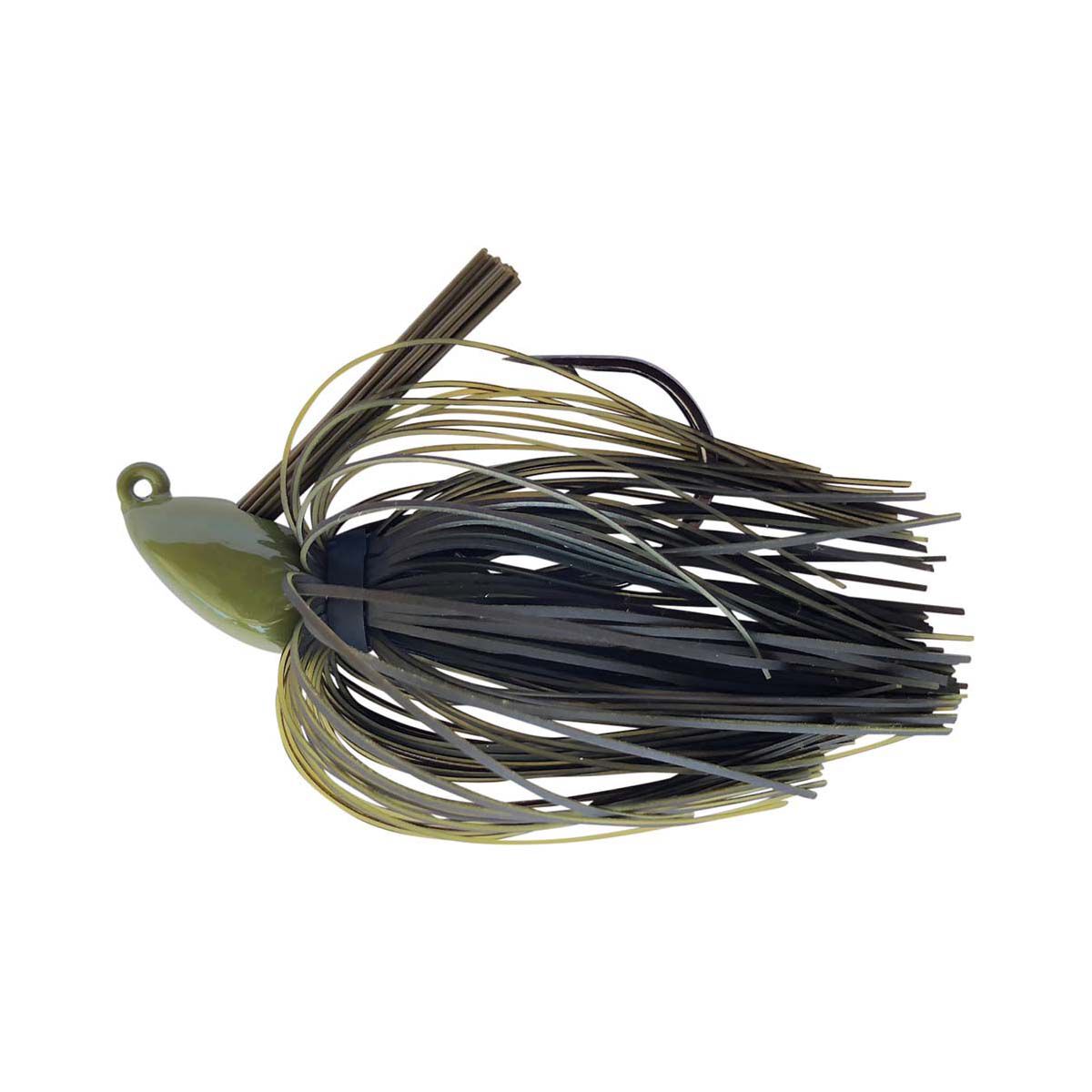 Bassman Skirted Jig Lure 3 8oz Brown Natural