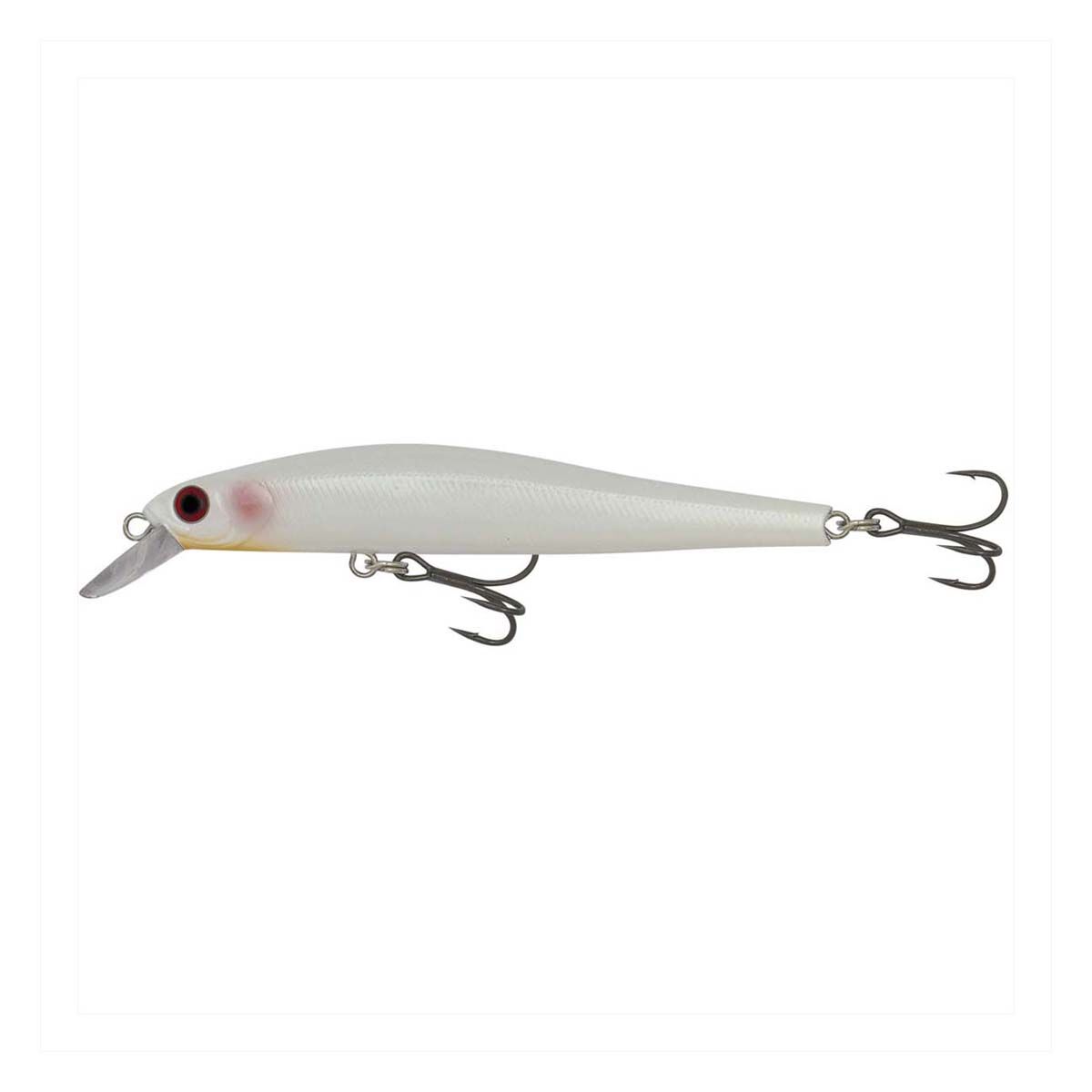 Fishcraft B-Jerky Shallow Hard Body Lure 110mm White, White, bcf_hi-res