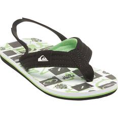 Quiksilver Kids Molokai Layback Thongs, Black / White, bcf_hi-res