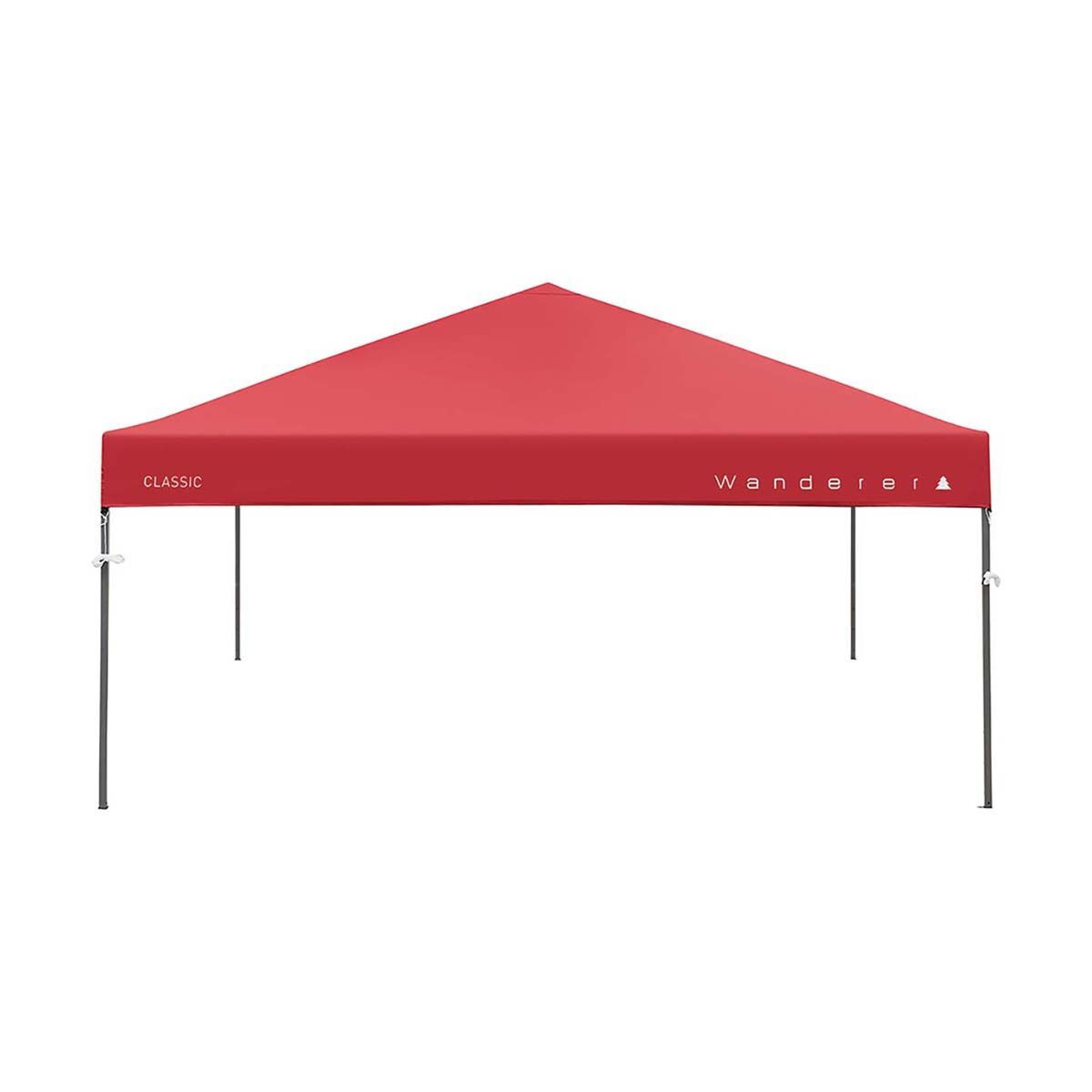Wanderer Classic Gazebo Canopy 3x3m Red, Red, bcf_hi-res