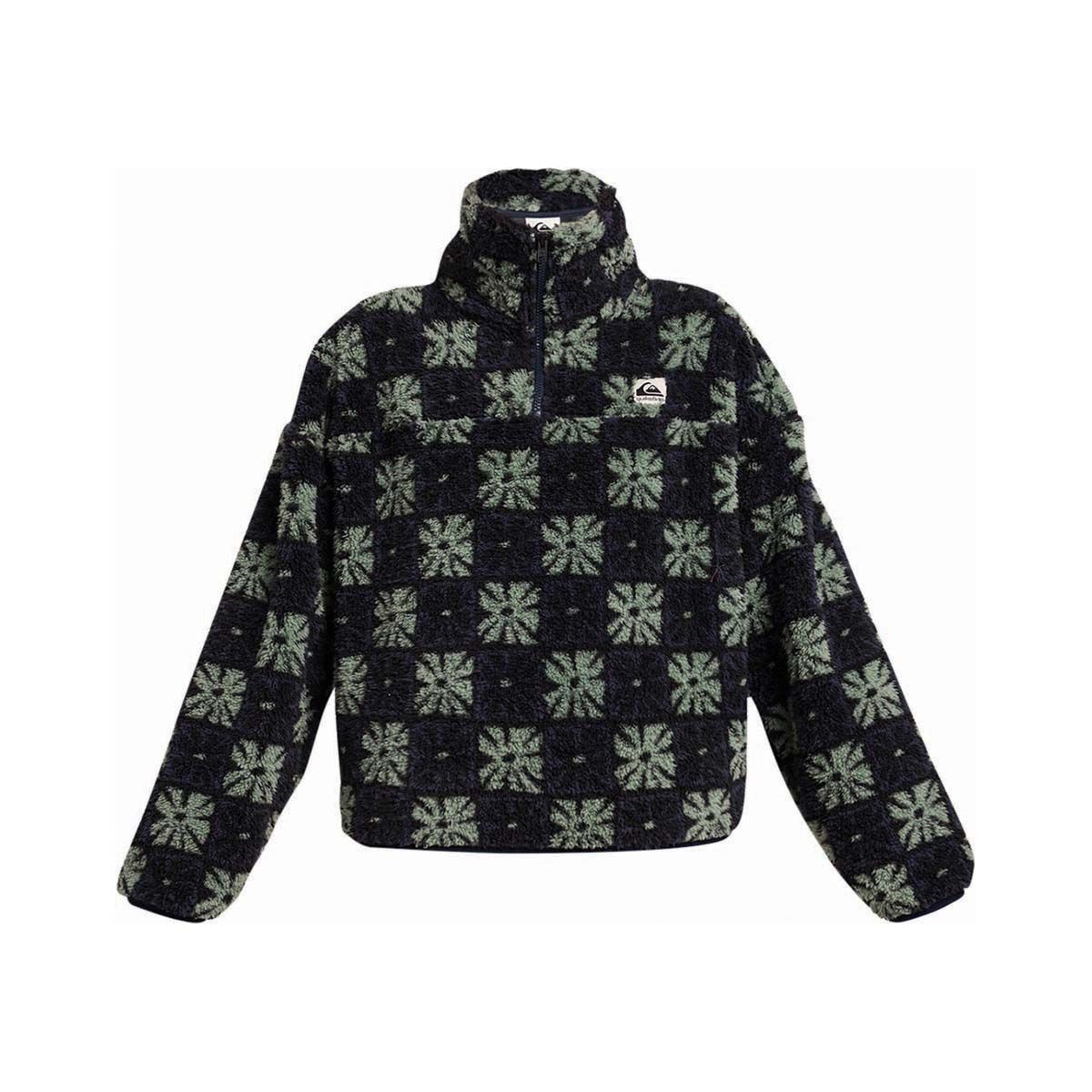 Quiksilver Women&rsquo;s Winter Blossom Sherpa Fleece Blue Nights S, Blue Nights, bcf_hi-res