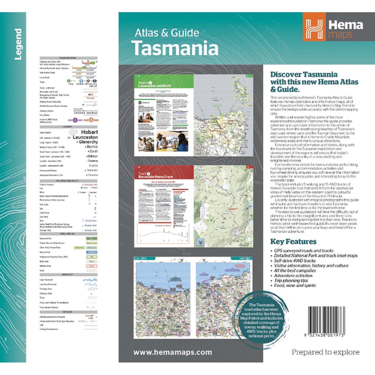 HEMA Tasmania Atlas Guide &ndash; 2nd Edition, , bcf_hi-res
