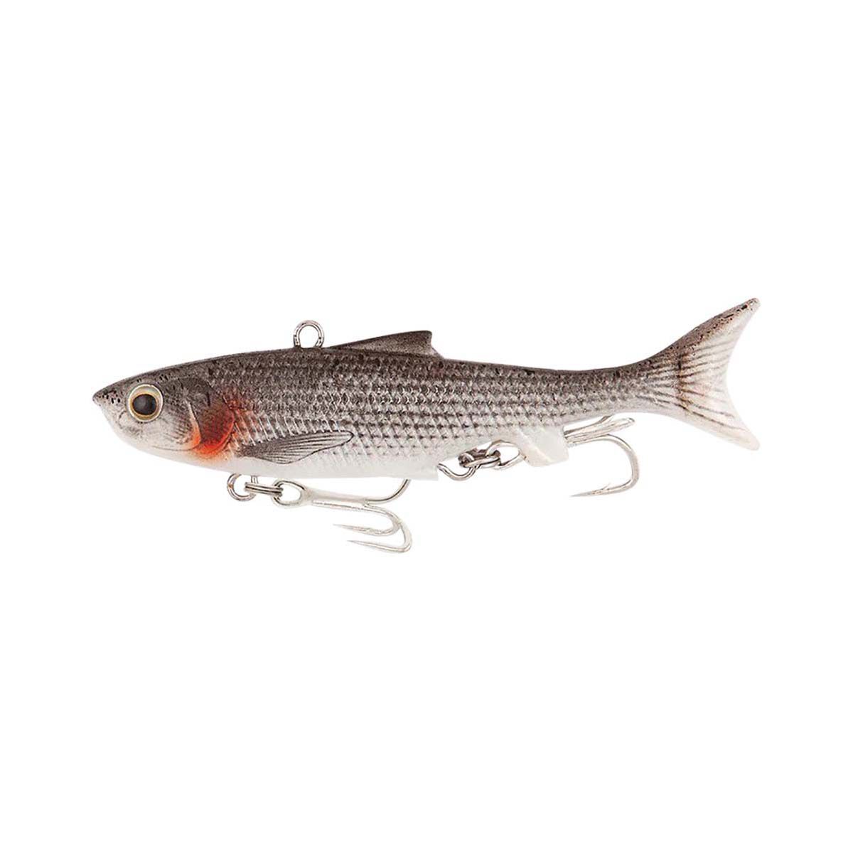 Samaki Vibelicious Thumper Tail Soft Vibe Lure 125mm 30g Mullet, Mullet, bcf_hi-res