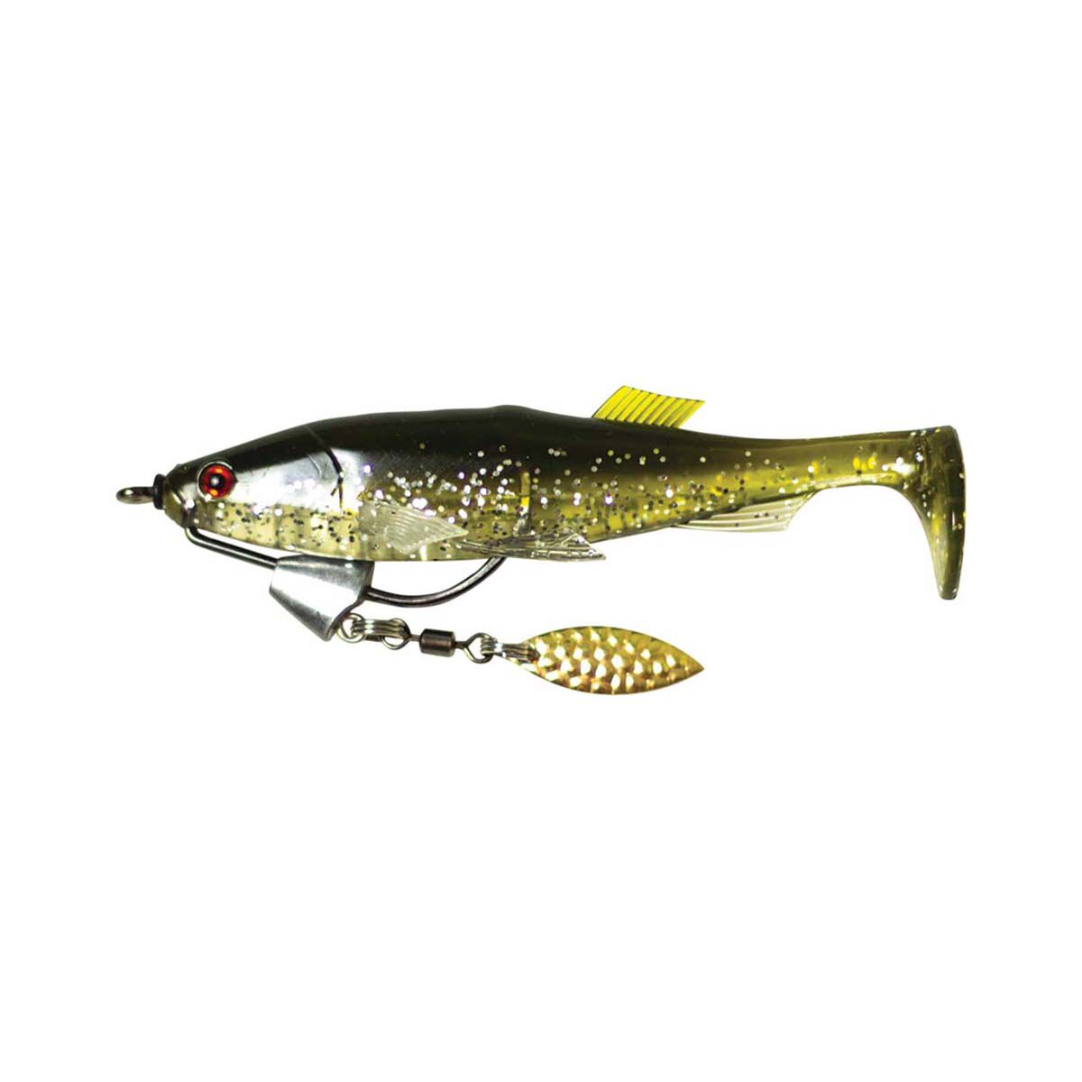 Raptor Kamikaze Soft Plastic Lure 2pk 5in Olive Sparkle, Olive Sparkle, bcf_hi-res