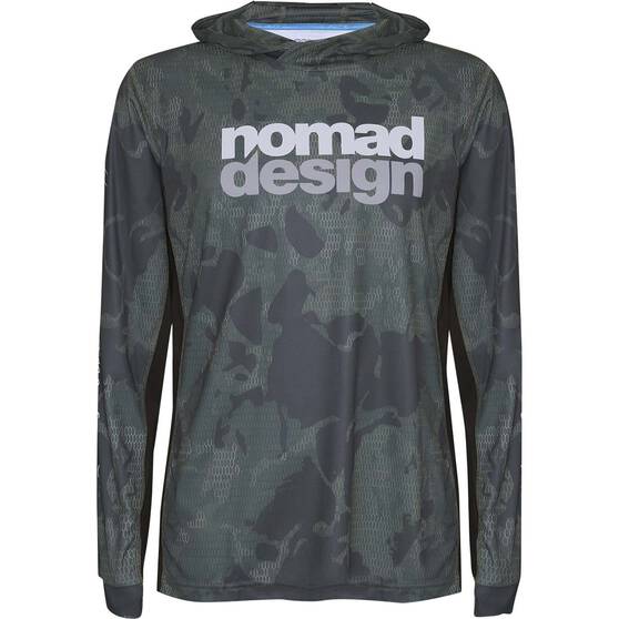 Nomad Men’s Hooded Fishing Shirt, Camo, bcf_hi-res