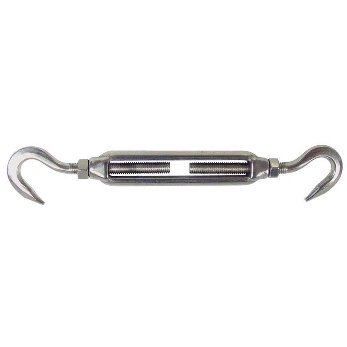 Bowline Stainless Turnbuckle Hook to Hook Open 6mm, , bcf_hi-res