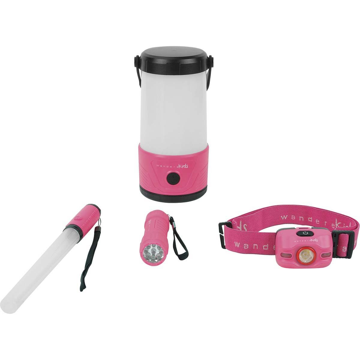 Wanderer Kids 4 Piece Lighting Set Pink, Pink, bcf_hi-res