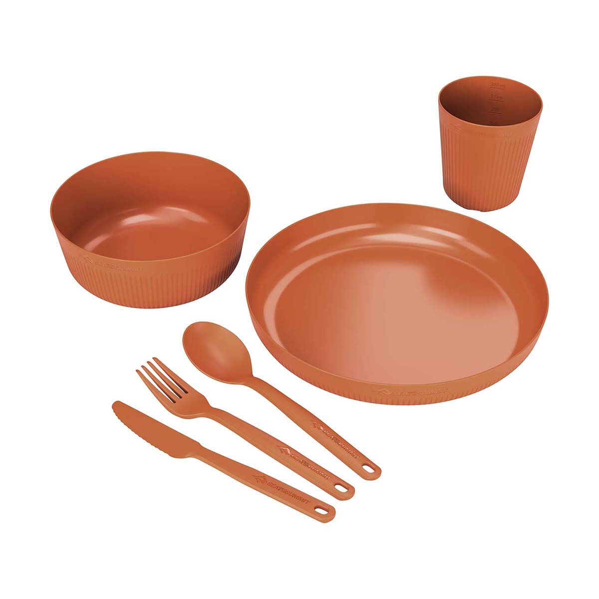 Sea to Summit Camp Dinnerware Set 6 Piece Orange, Orange, bcf_hi-res