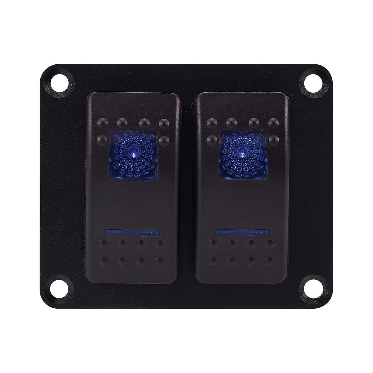 Bowline Switch Panel 2 Rocker LED Black, , bcf_hi-res