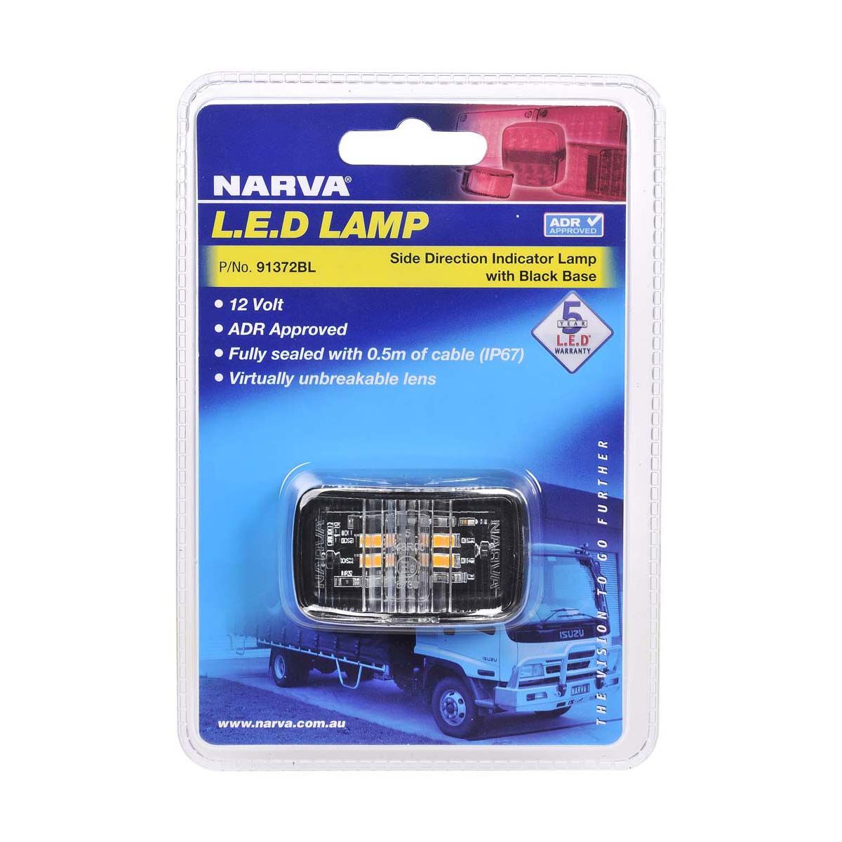 Narva Direction Indicator Lamp Amber 12V, , bcf_hi-res