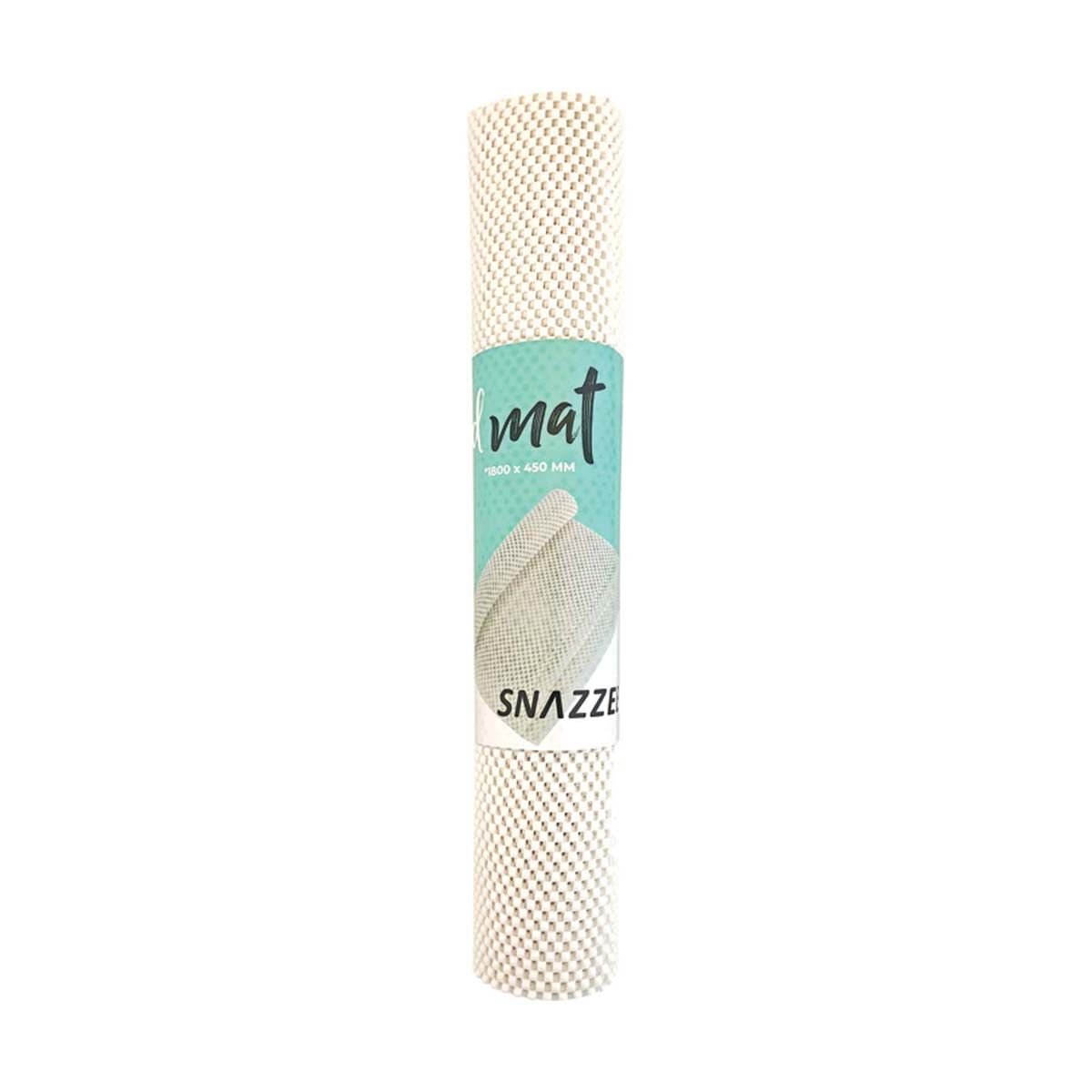 Seymours Snazzle Grip Mat 450 x 1800mm White, White, bcf_hi-res