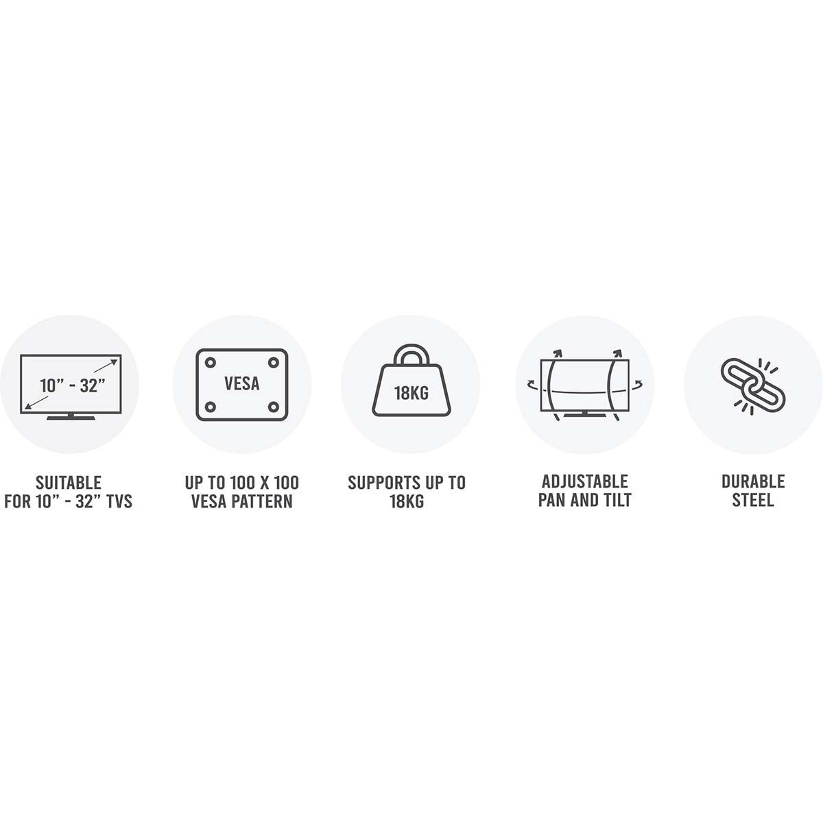 Altius Full Motion TV Mount 10-32 Inch, , bcf_hi-res