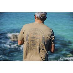 Nomad Men’s Trophy Badge Short Sleeve Tee, Stone, bcf_hi-res