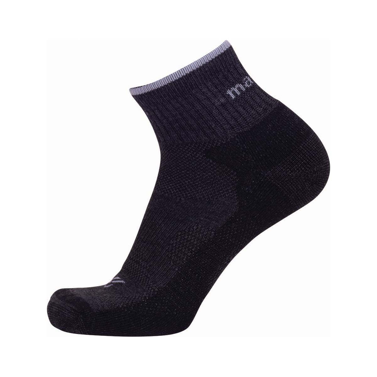 Macpac Merino Quarter Socks Charcoal Melange L, Charcoal Melange, bcf_hi-res