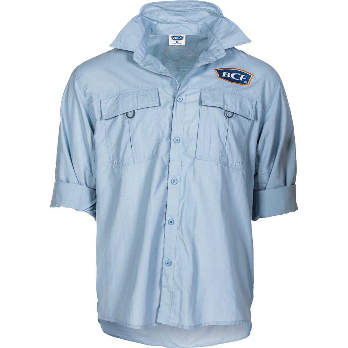BCF Men's Long Sleeve Fishing Shirt Spray L BCF
