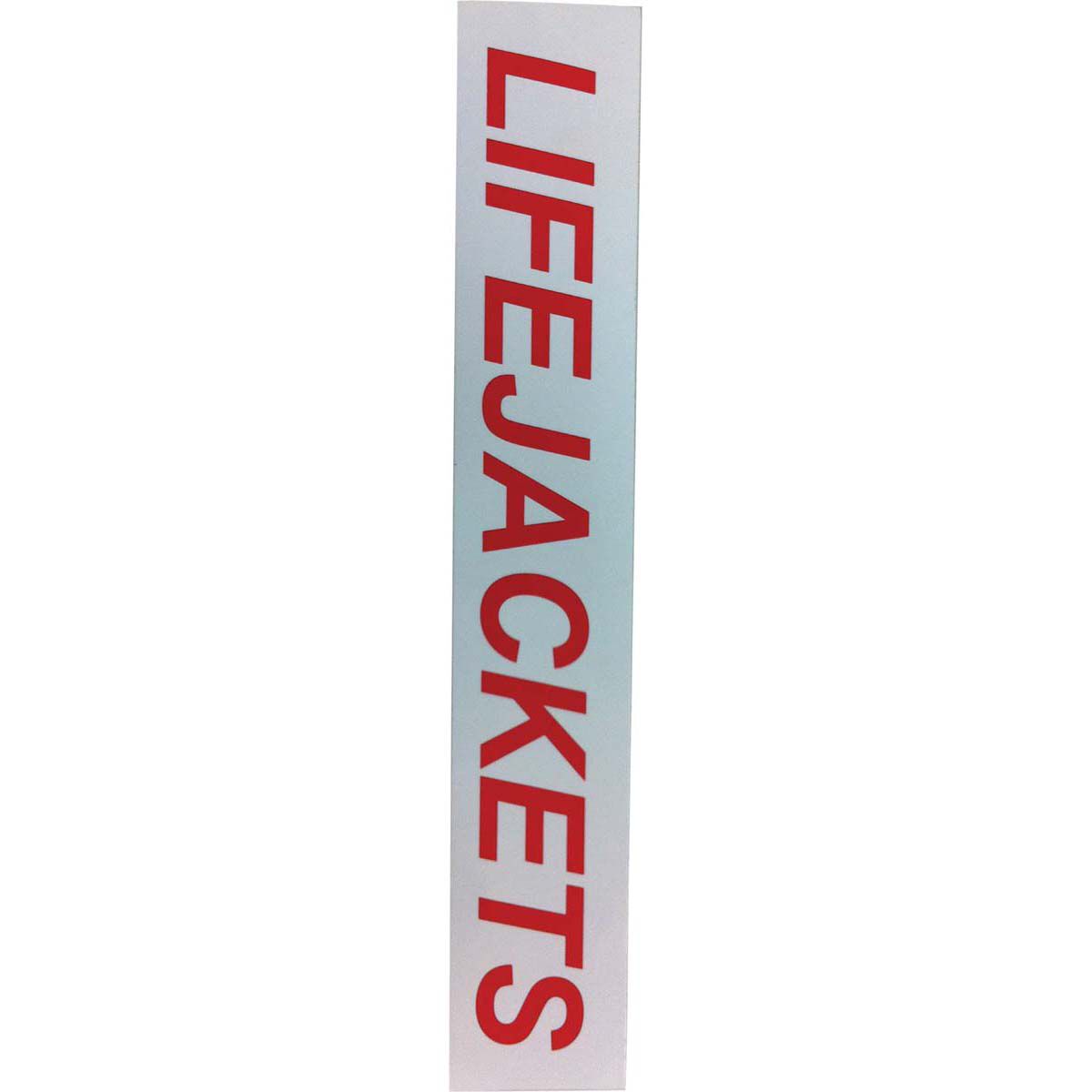 Life Jacket Life Jacket Boat Sticker Small Bcf