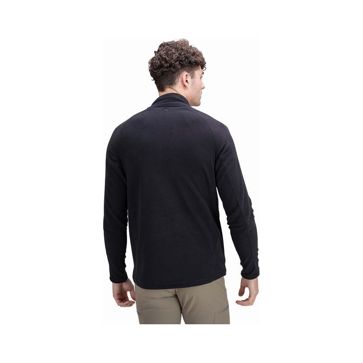 Macpac Men's Tui Fleece Pullover V6, Black, bcf_hi-res