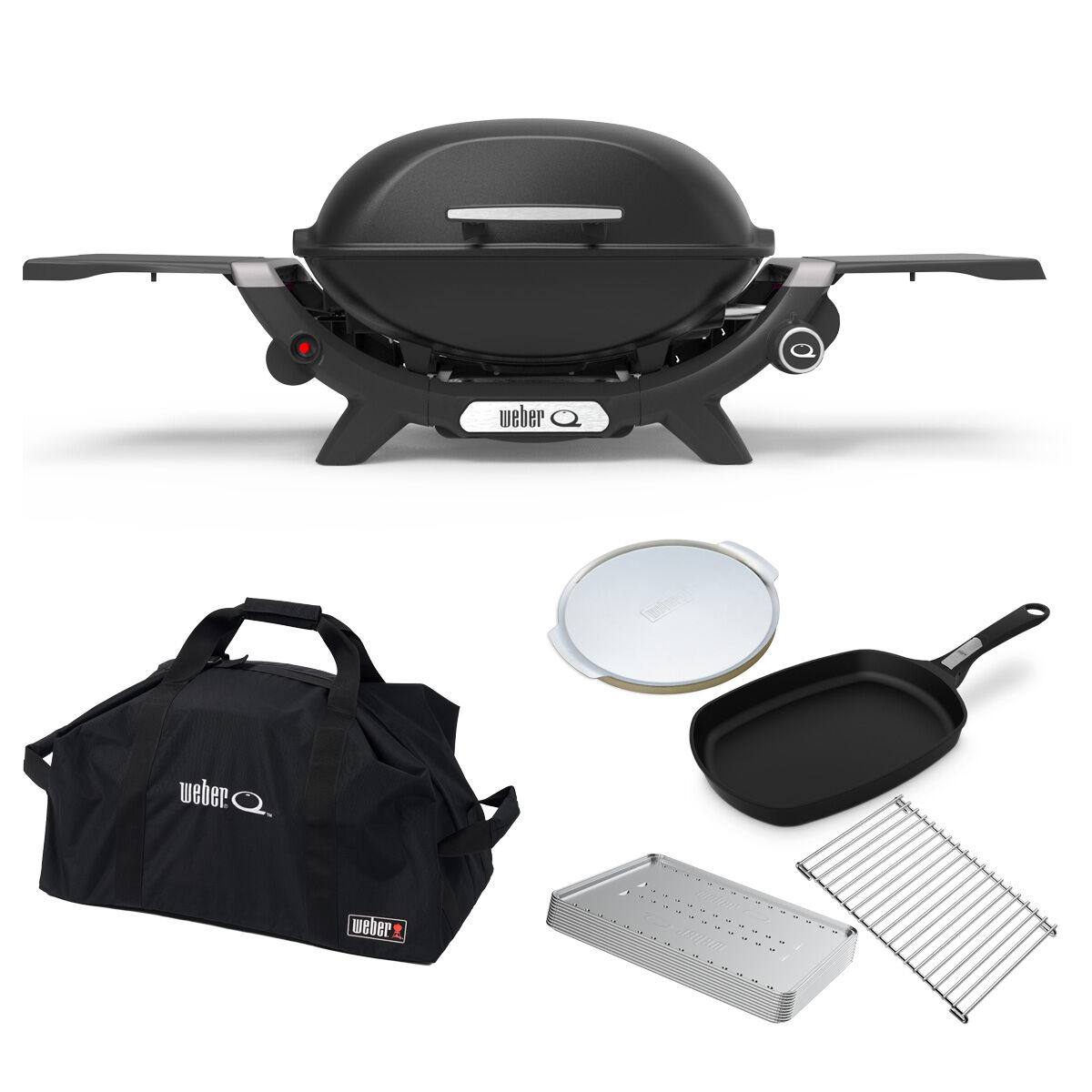 Weber Q Q2000N Midnight Black Starter Set