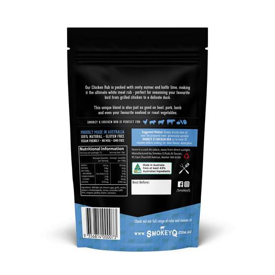 Smokey Q Chicken Rub Pouch 150G, , bcf_hi-res