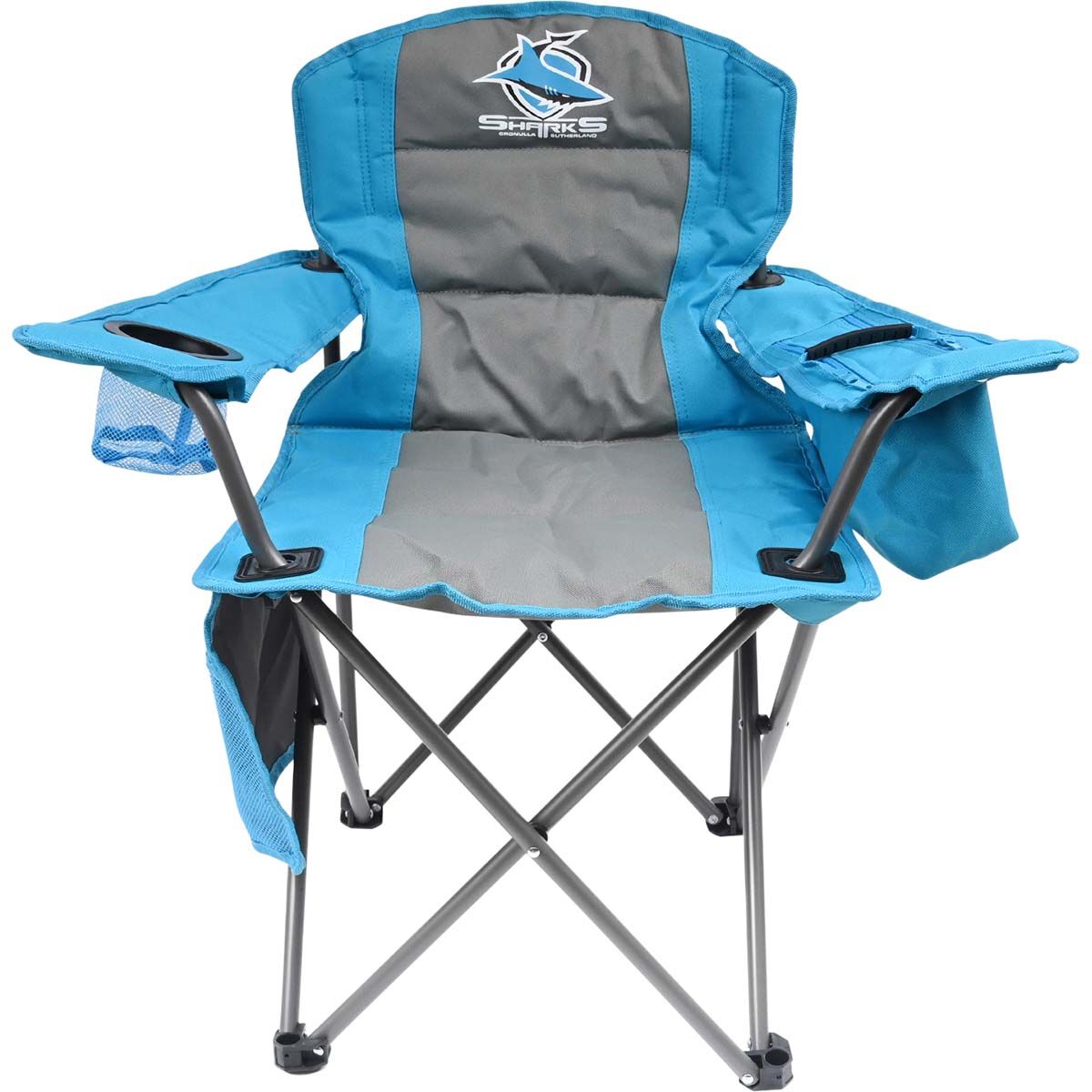 NRL Cronulla Sharks Kids Camp Chair 70kg, , bcf_hi-res