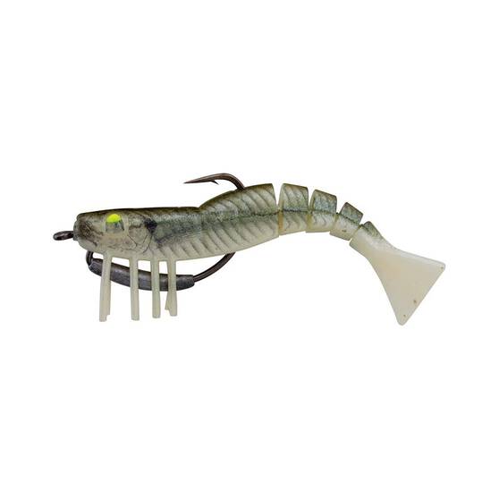 Zerek Live Shrimp Soft Plastic Lure 5in Shiny Prawn, Shiny Prawn, bcf_hi-res