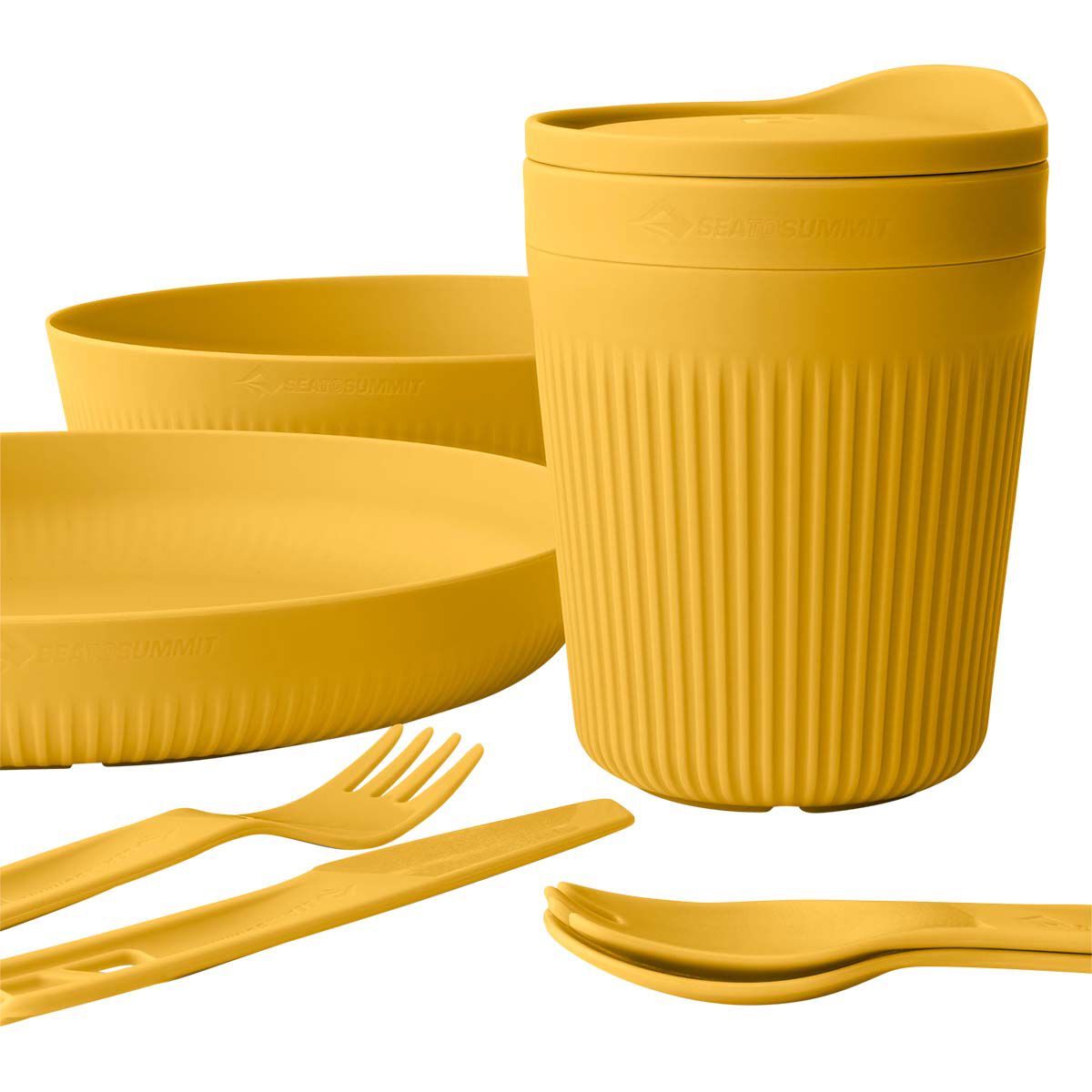 Sea to Summit Passage Dinner Set 7 Piece Yellow, Yellow, bcf_hi-res
