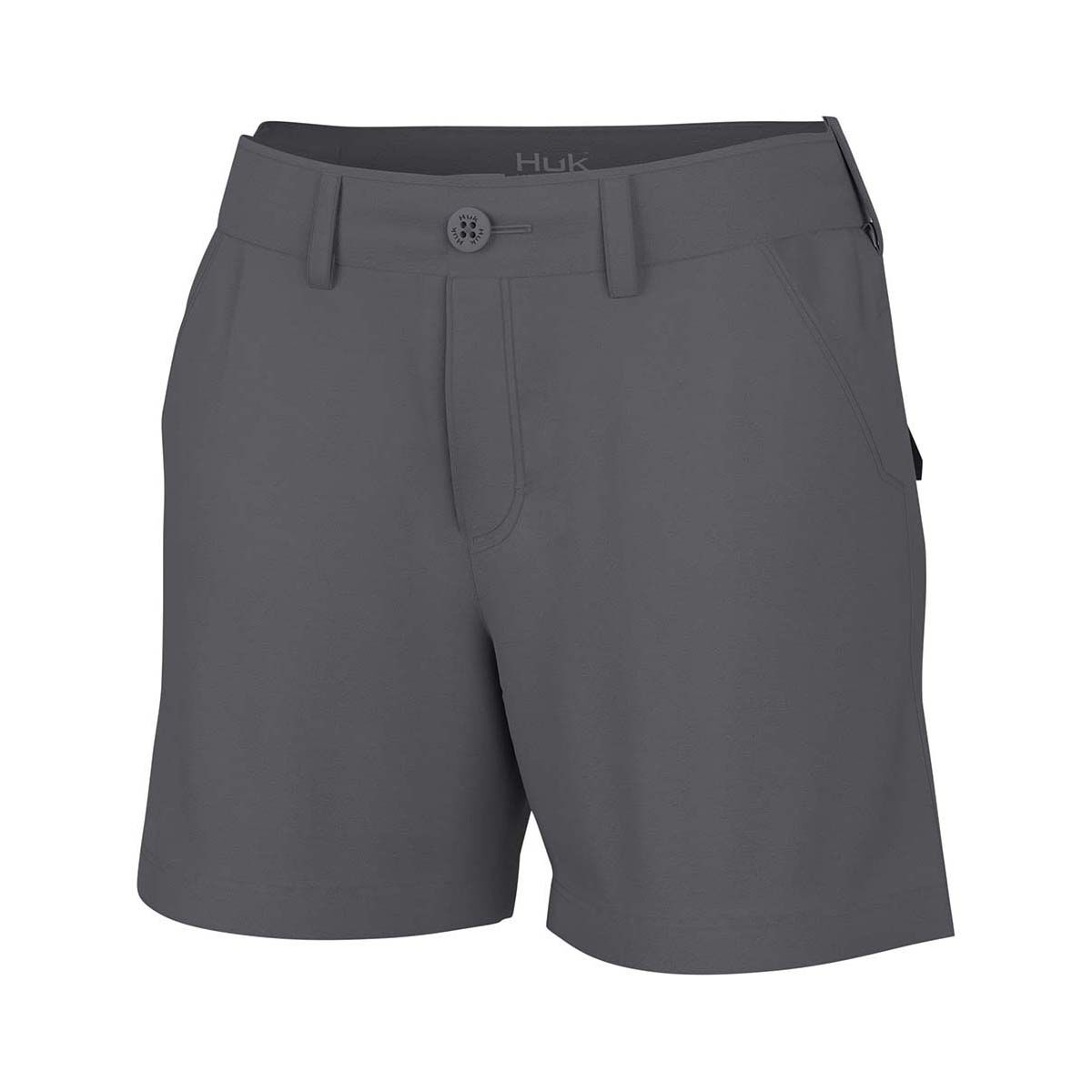 Huk Women's NXTLVL Shorts, Charcoal Grey, bcf_hi-res