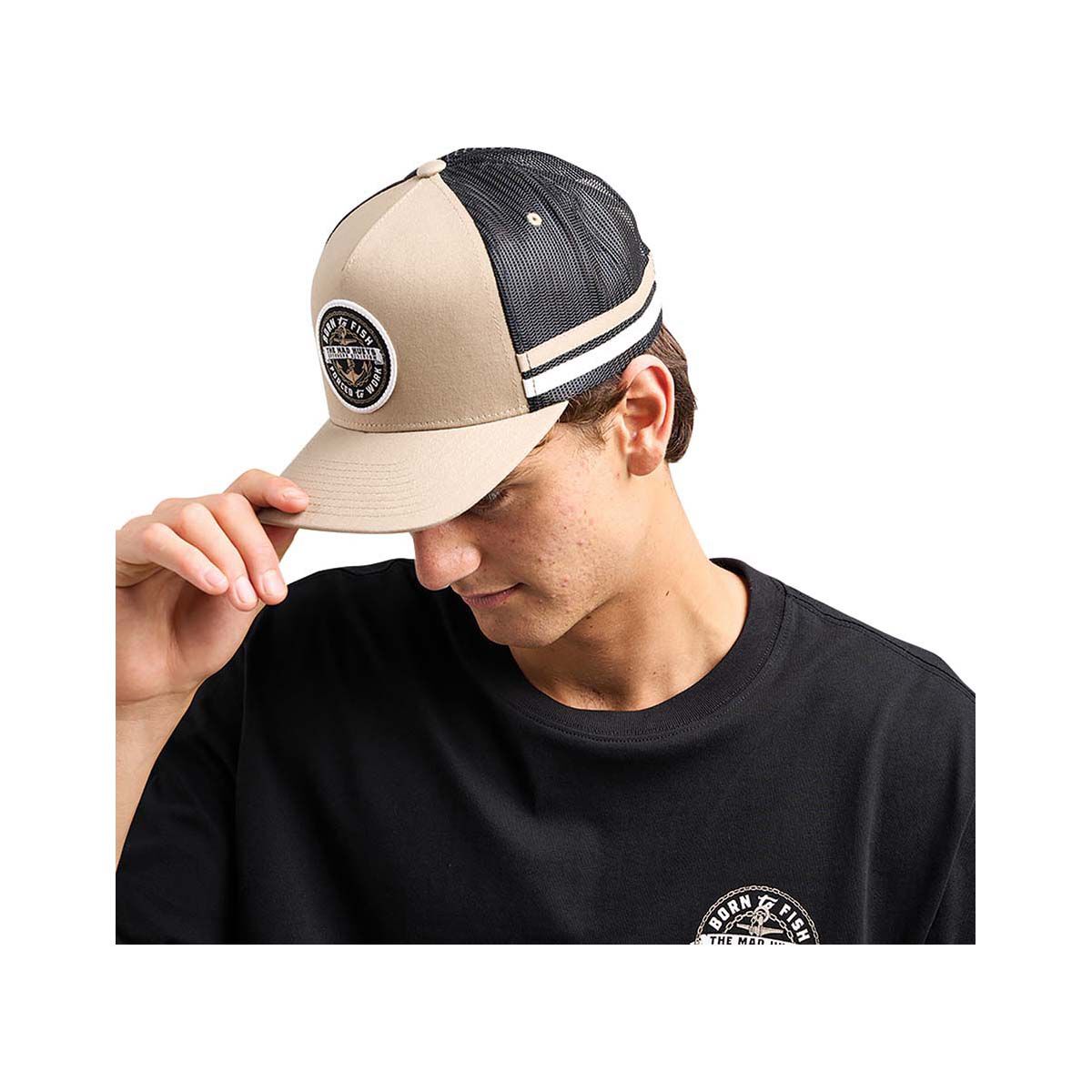 The Mad Hueys Men&rsquo;s Born To Fish Trucker Cap, , bcf_hi-res