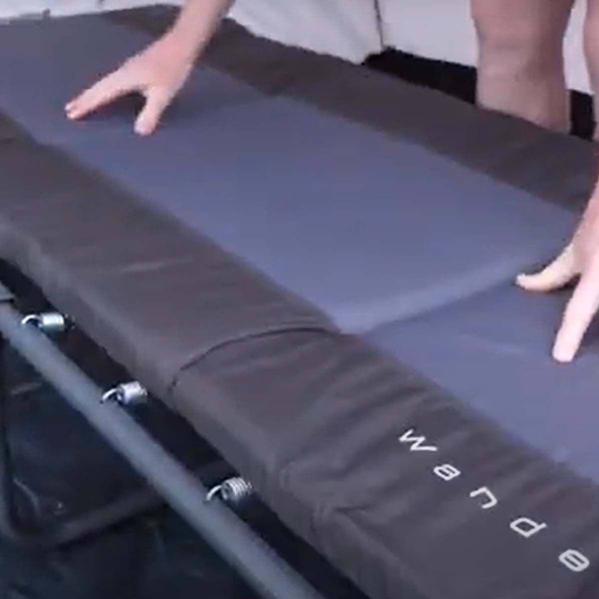Wanderer spring folding mattress stretcher best sale single