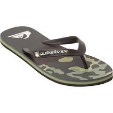 Quiksilver Men’s Molokai Art II Thongs, Green, bcf_hi-res