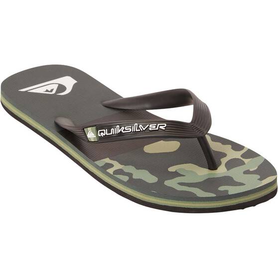Quiksilver Men’s Molokai Art II Thongs, Green, bcf_hi-res
