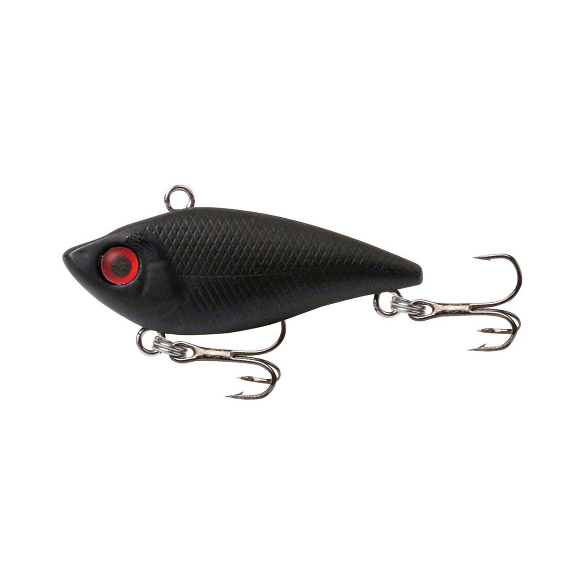 Fishcraft Dr Dirty Lipless Crank Hard Body Lure 40mm Matte Black, Matte Black, bcf_hi-res