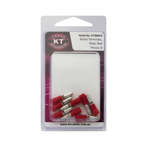 KT Cables Insulated Bullet Terminal Red 2.5, , bcf_hi-res