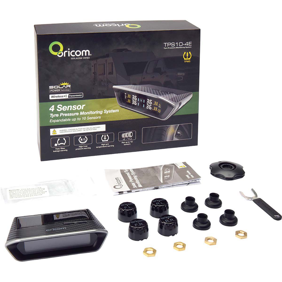 Oricom 4 Sensor Tyre Pressure Monitoring System, , bcf_hi-res
