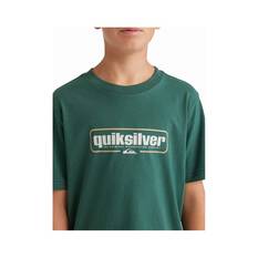 Quiksilver Youth Retro Box Short Sleeve Tee, Trecking Green, bcf_hi-res