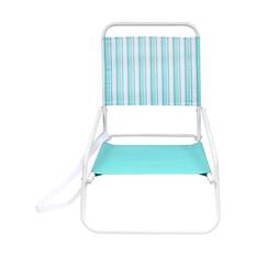 Wanderer Flat Fold Beach Chair Ocean Green 100kg, , bcf_hi-res
