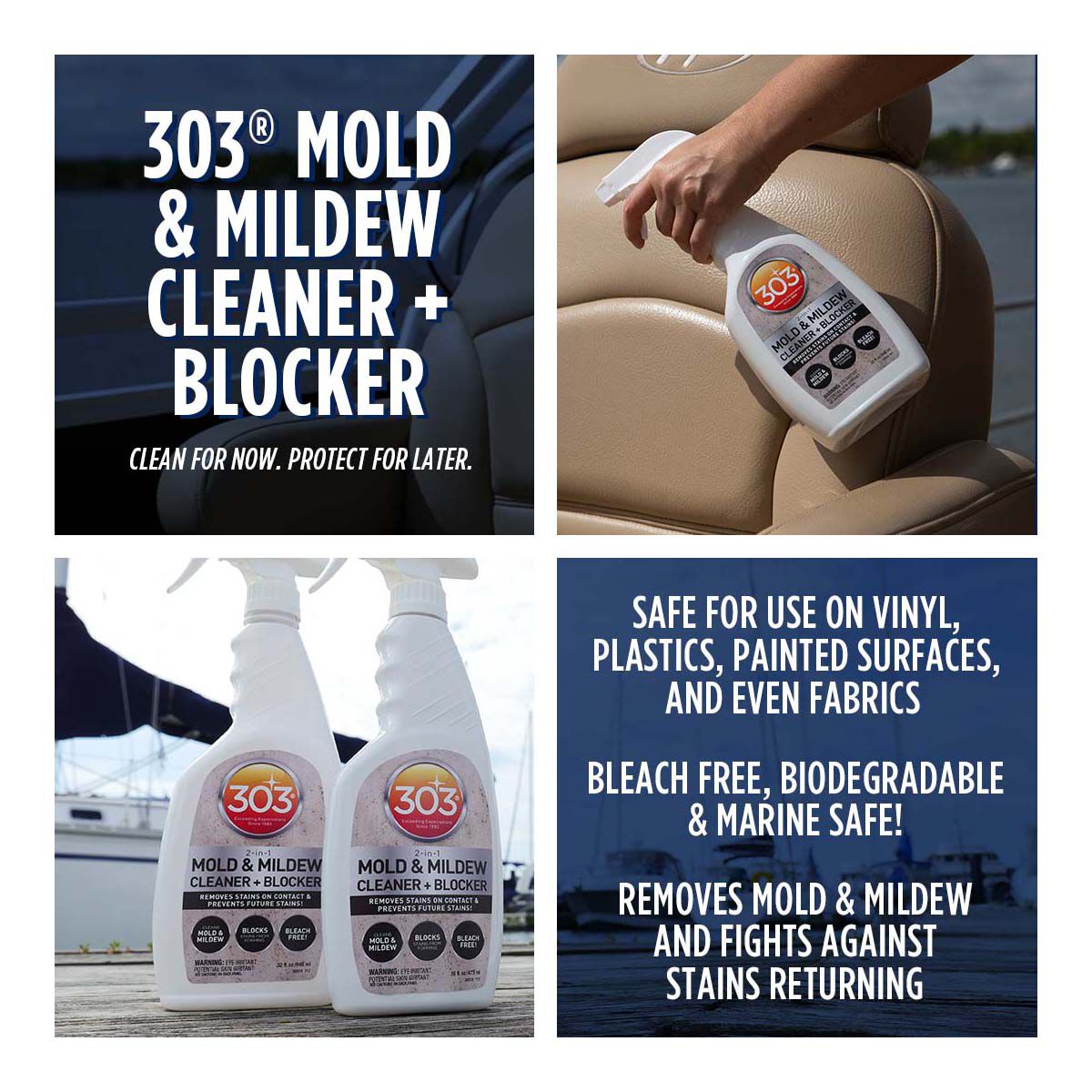 303 Marine Mould & Mildew Cleaner + Blocker 946ml BCF